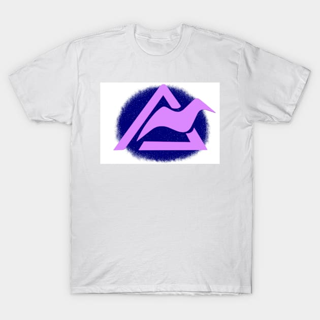 Aurora Mountain Symbol T-Shirt by RockyHay